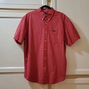 Lulu's Red Checkered Button Down Shirt